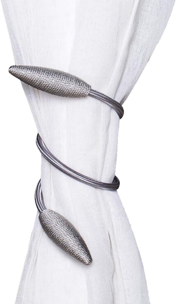 Curtain TieBacks With Random Modelling Design Silver(Pack-2) Curtain Holder- Royalkart - The Urban Store