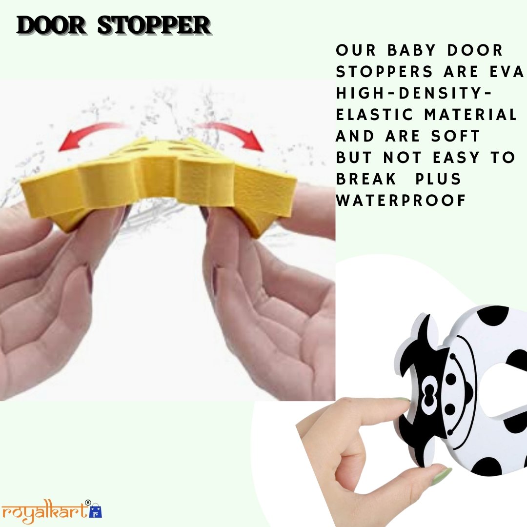 Door Stopper Guard and Accidental Door Lock Protection for Baby Safety - Multi Color Door & Window Guards- #Royalkart#door stopper