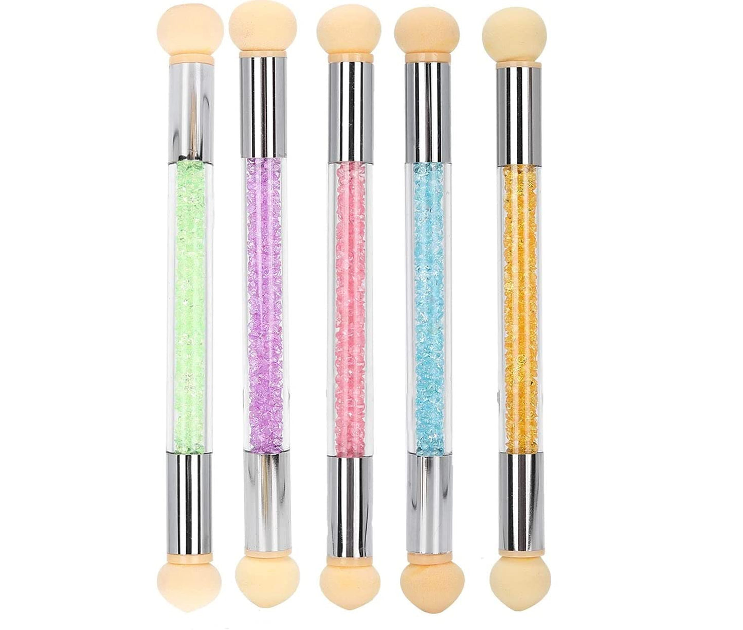 Double Sided Ombre Gradient Brush Set of 5 Nail Brushes- #Royalkart#dotting tool kit