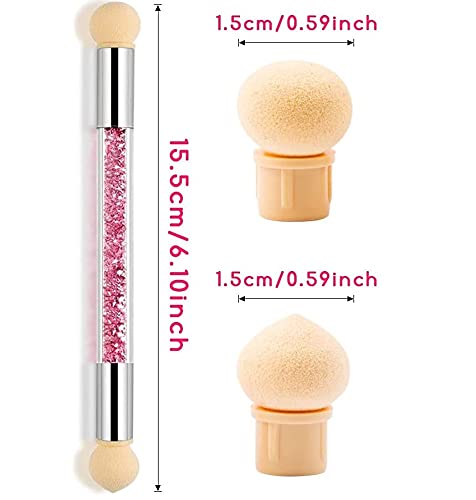 Double Sided Ombre Gradient Brush Set of 5 Nail Brushes- #Royalkart#dotting tool kit