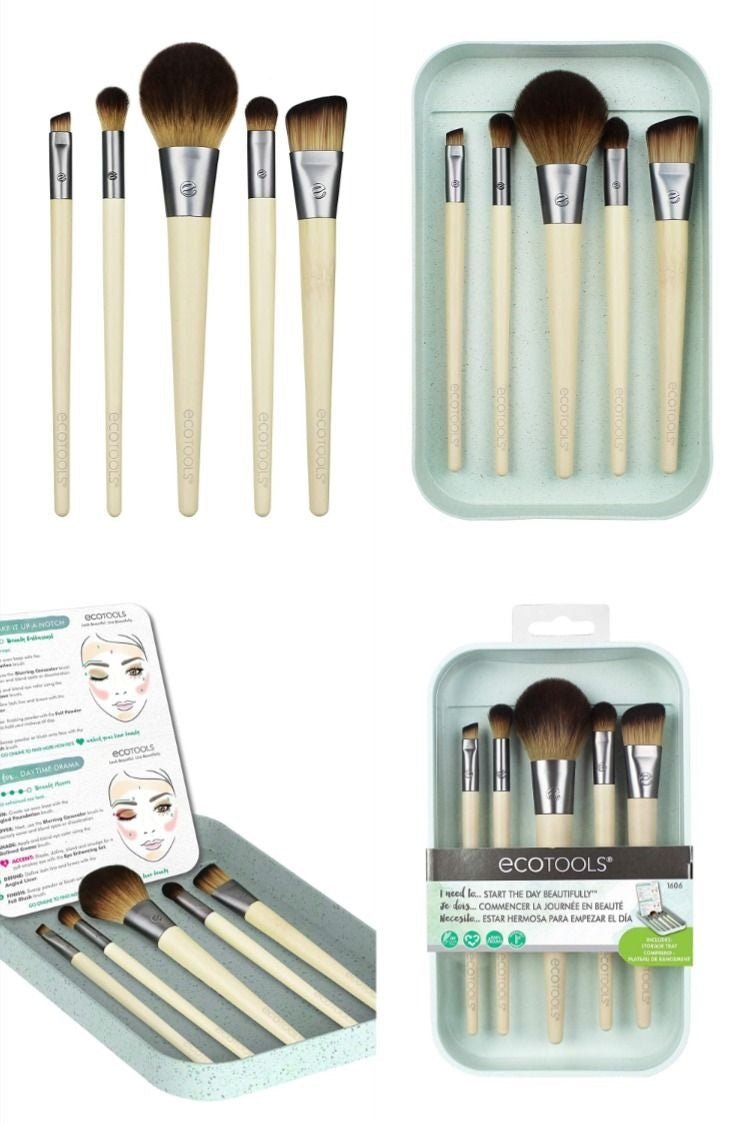 EcoTools Start the Day Beautifully Makeup Brush Set Makeup Brush- #Royalkart#Makeup Brush Set