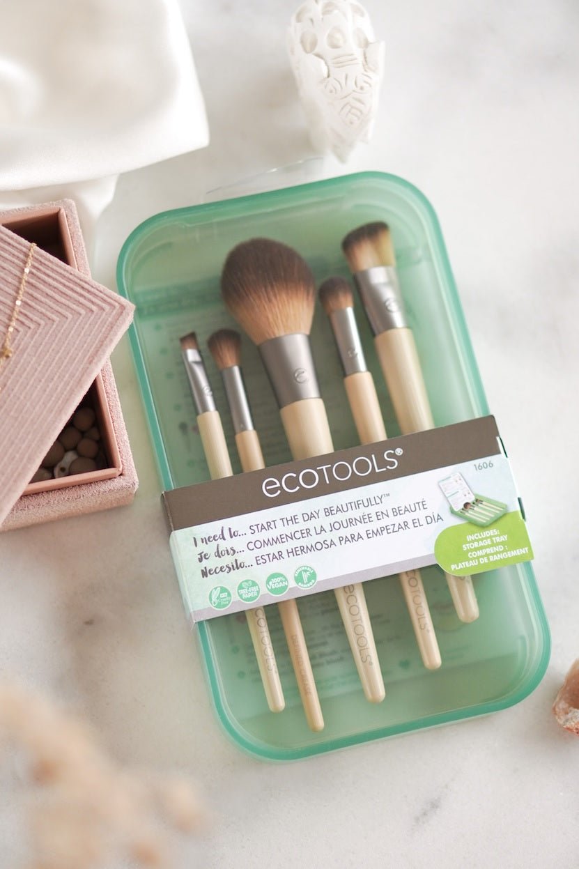 EcoTools Start the Day Beautifully Makeup Brush Set Makeup Brush- #Royalkart#Makeup Brush Set