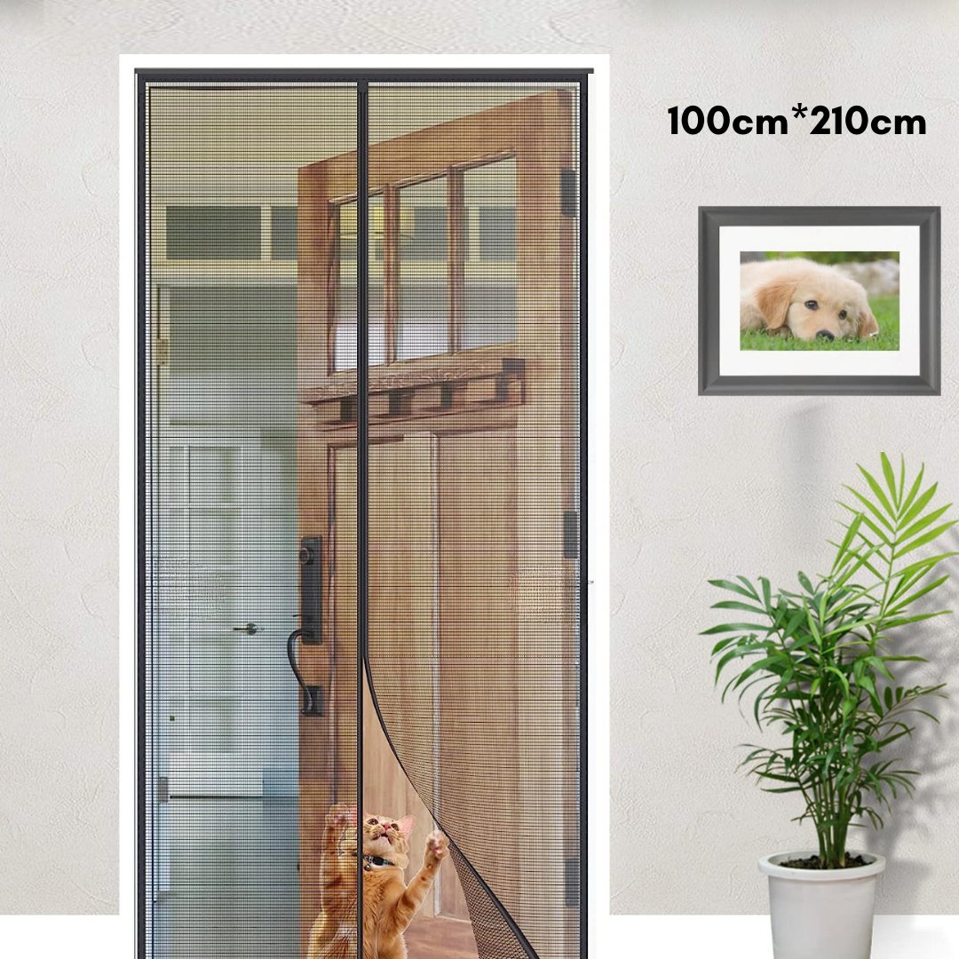 Fiberglass Mosquito Screen Door Net Curtain with Magnets (Transparent) Mosquito Curtain For Doors- Royalkart - The Urban Store