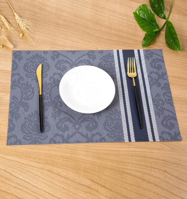 Floral Print Dining Table Mats Linen Set Dining Table Placemats- #Royalkart#best dining table placemats