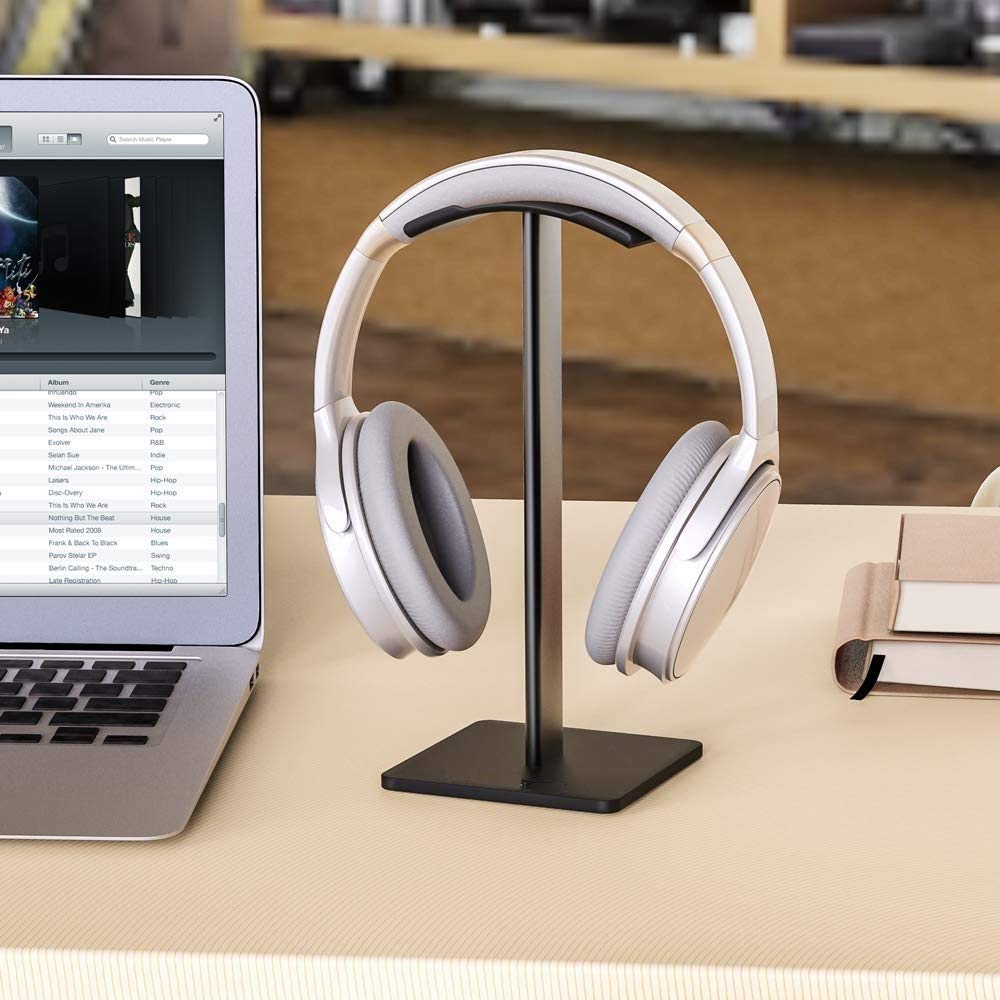 Headphone Stand Headphone Holder (Black) headphone accessories- #Royalkart#black headphone stand