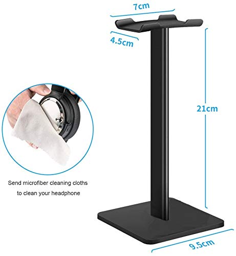 Headphone Stand Headphone Holder (Black) headphone accessories- #Royalkart#black headphone stand