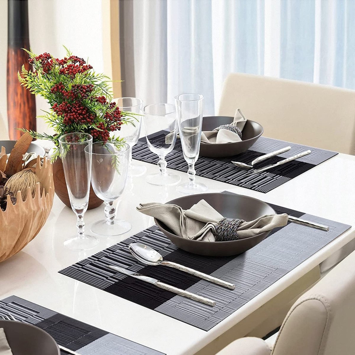 stylish placemats for dining room