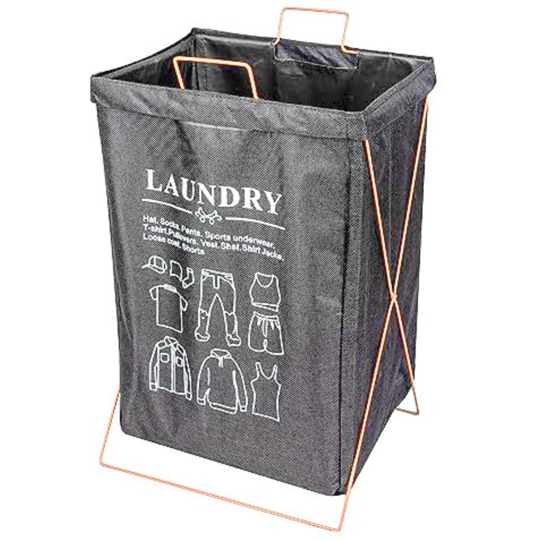 Large Cloth Hampers Laundry Basket (Grey) Laundry Bag- Royalkart - The Urban Store