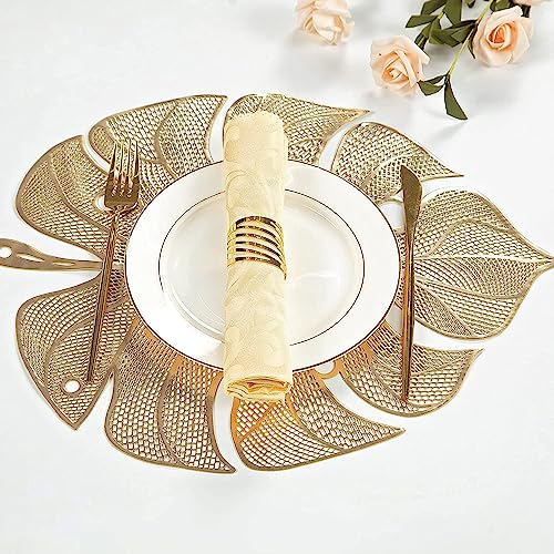 Leaf Shape Dining Table Mats Dining Table Placemats- #Royalkart#dining table mats set of 6