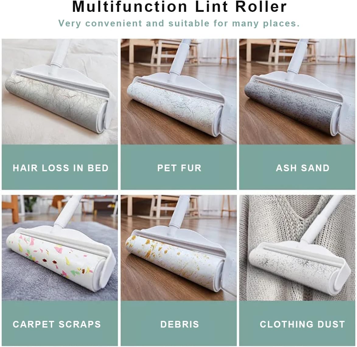 Lint Remover Roller for Carpet Cleaner 1 Lint Roller With 3 Refills (60 Sheet Each) Lint Roller- #Royalkart#hair removal lint roller