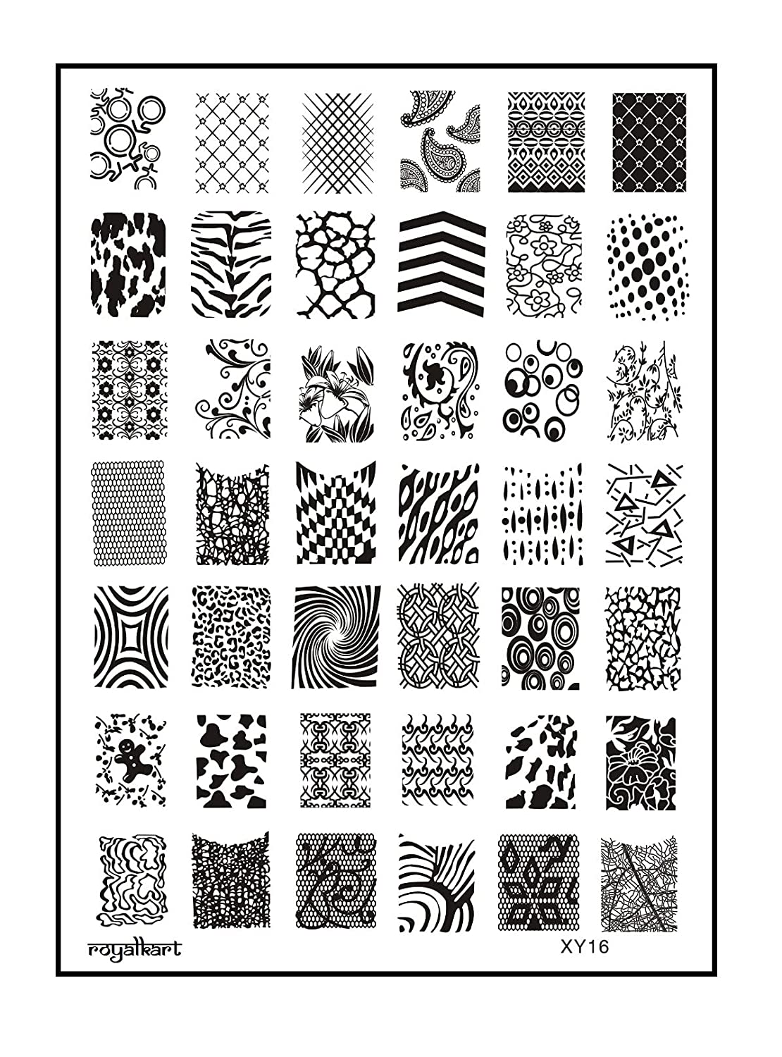 Nail Art Combo Kit Stamping Image Plates (to93xy16strp) Nail Art Combo- Royalkart - The Urban Store