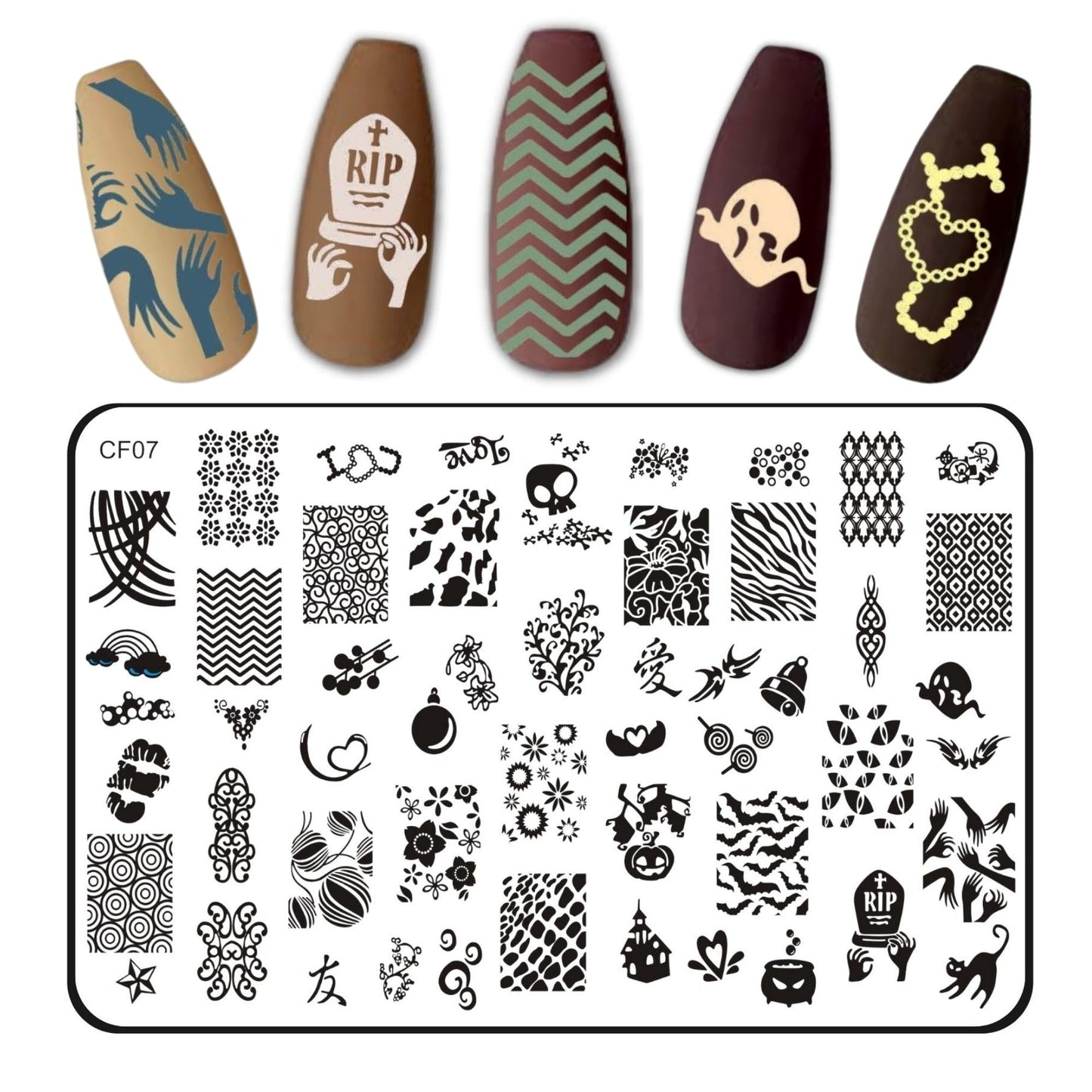 Nail Art Kit CF-07 Nail Art Combo- #Royalkart#animal