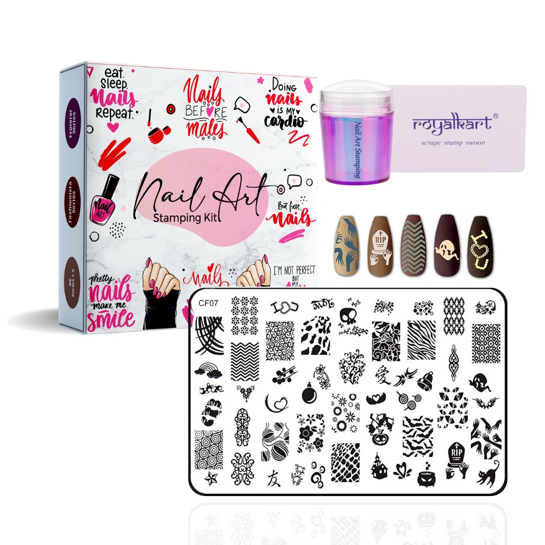 Create Unique Nail Art Designs Stainless Steel Nail Stamping - Temu