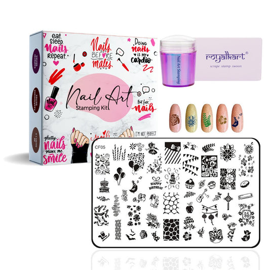 Nail Art Stamping Kit CF05 Nail Art Combo- #Royalkart#CF Series