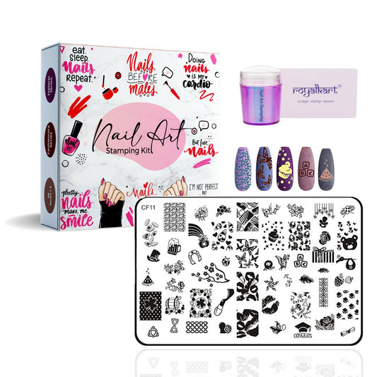 Nail art Stamping Kit- CF11 Nail Art Combo- #Royalkart#animal