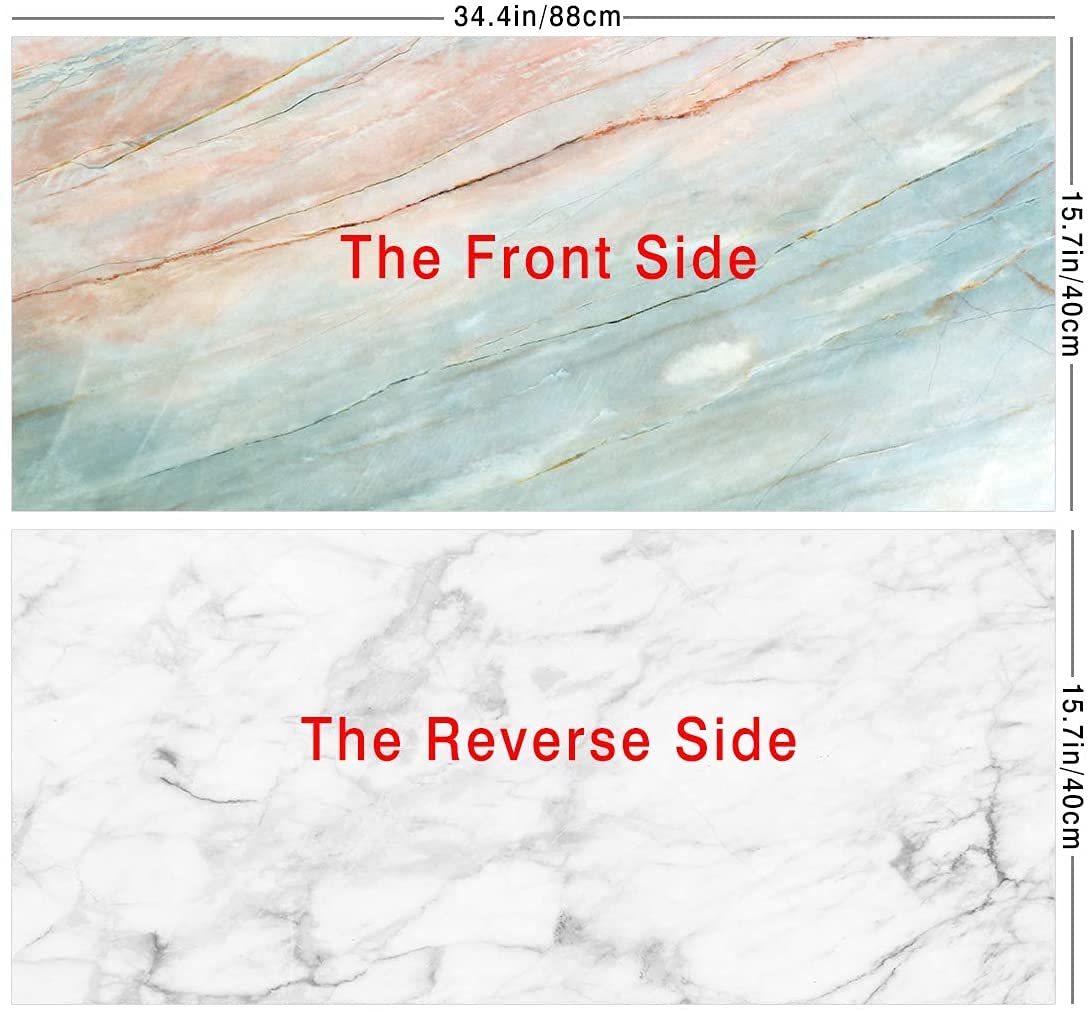 Pink Marble & Blue Floral Photography Backdrop Pack 2 Photography Backdrop- Royalkart - The Urban Store