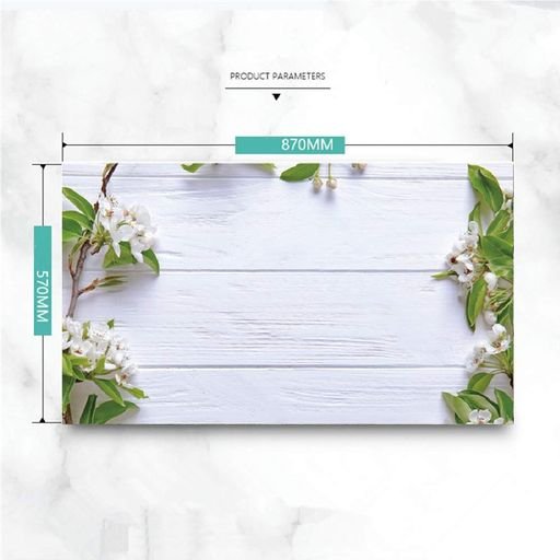 Pink Marble & Blue Floral Photography Backdrop Pack 2 Photography Backdrop- Royalkart - The Urban Store