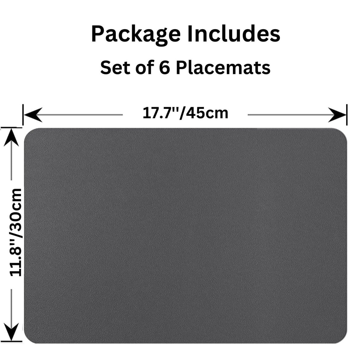 faux leather placemats