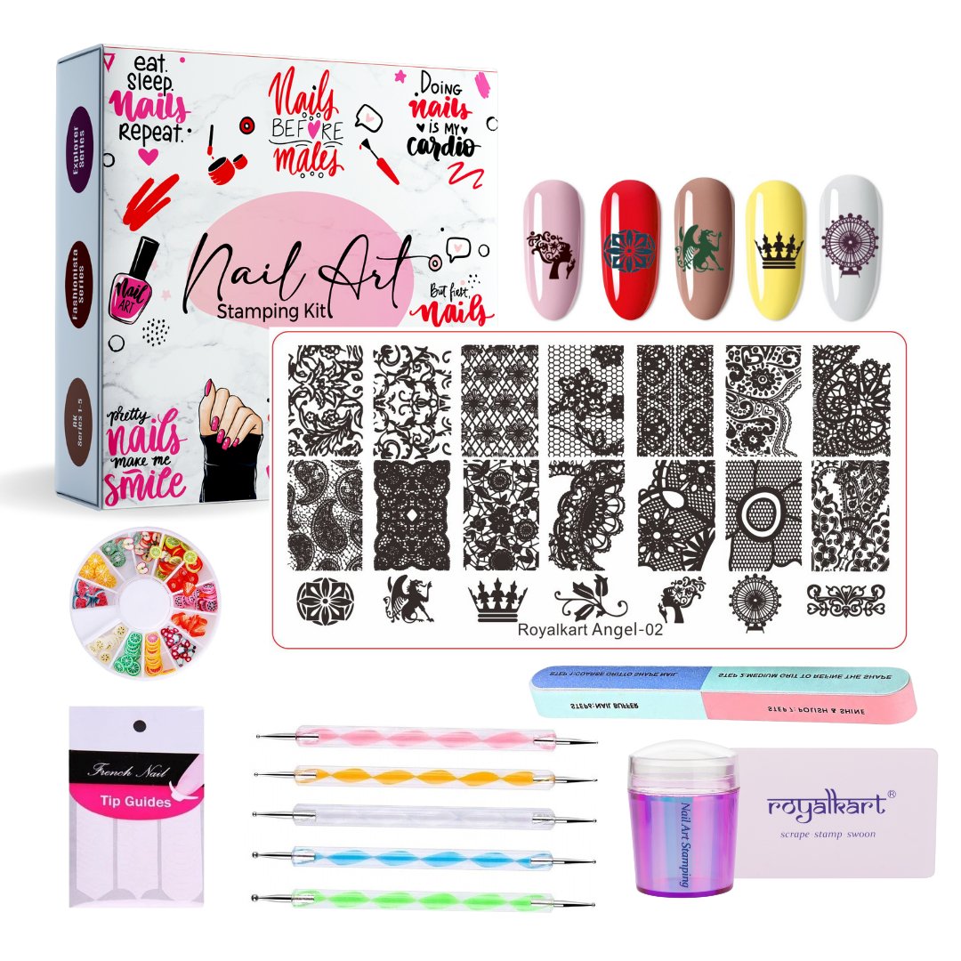 Professional Nail Art Kit- (ANGEL-02) Nail Art Combo- Royalkart - The Urban Store