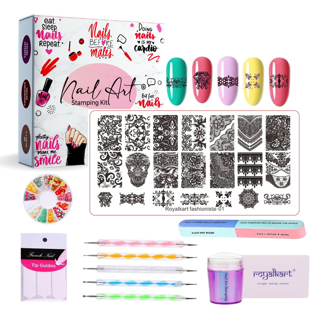 Professional Nail Art Kit- (FASHIONISTA-01) Nail Art Combo- Royalkart - The Urban Store
