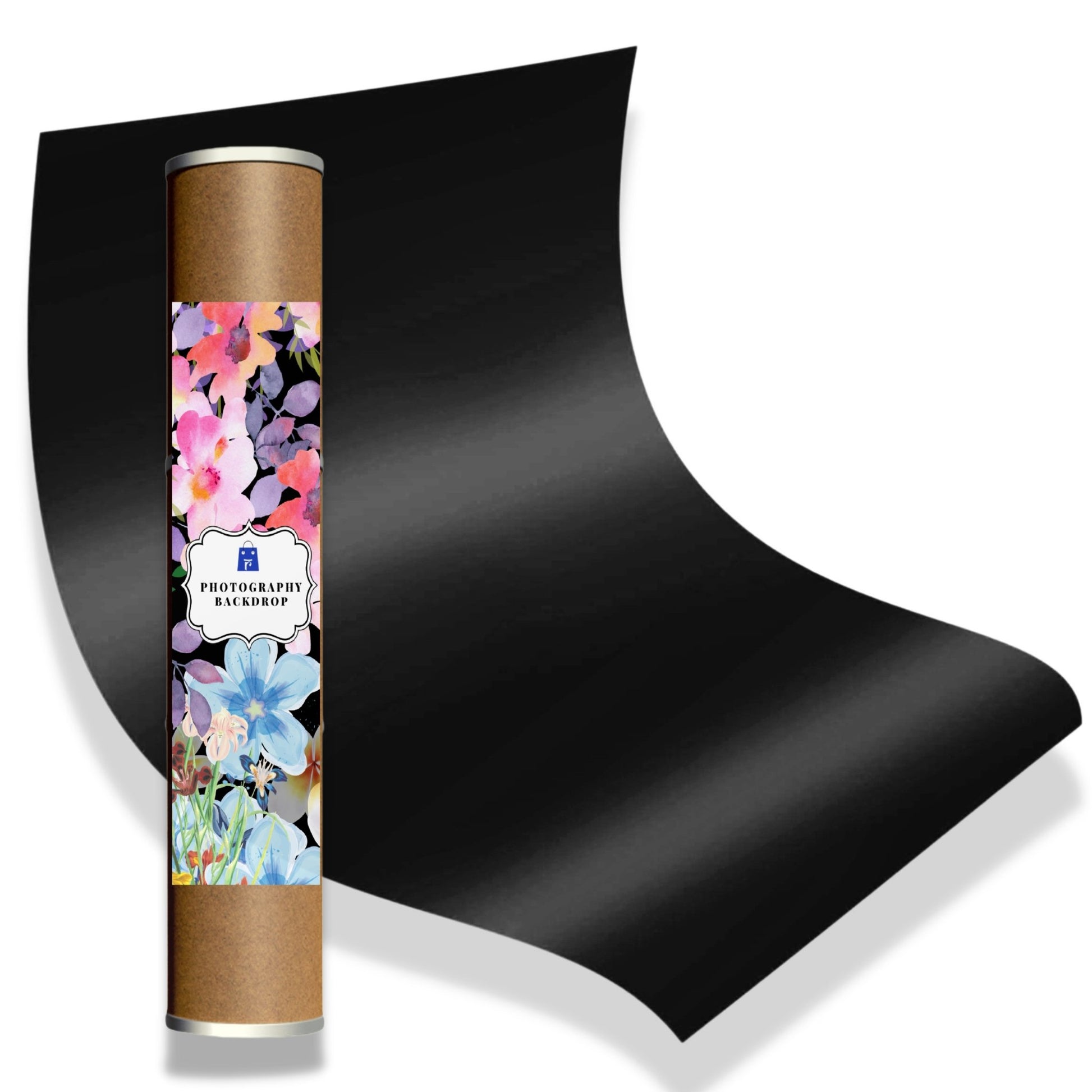 PVC Backdrops 4.5ft x 2.2ft (Black) Photography Backdrop- Royalkart - The Urban Store
