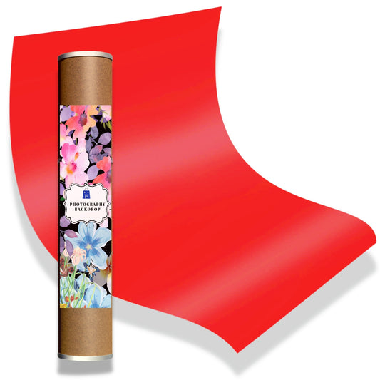 PVC Backdrops 4.5ft x 2.2ft For Product Photoshoots (Red) PVC Solid Colors Backdrops- Royalkart - The Urban Store