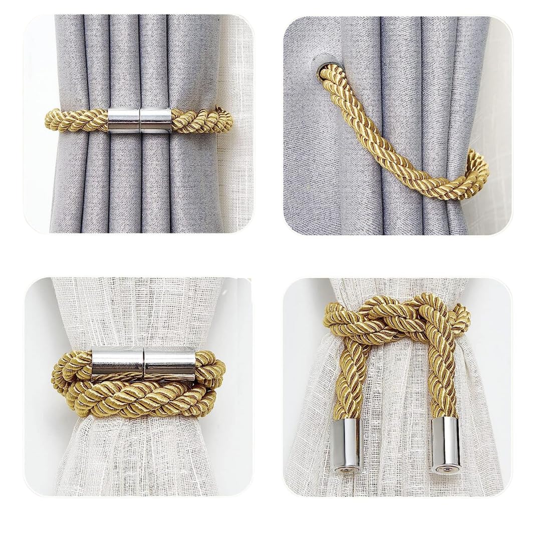 Rope TieBacks Curtain Holdback For Home (Royal Blue)(Pack of 2) Curtain Holder- Royalkart - The Urban Store