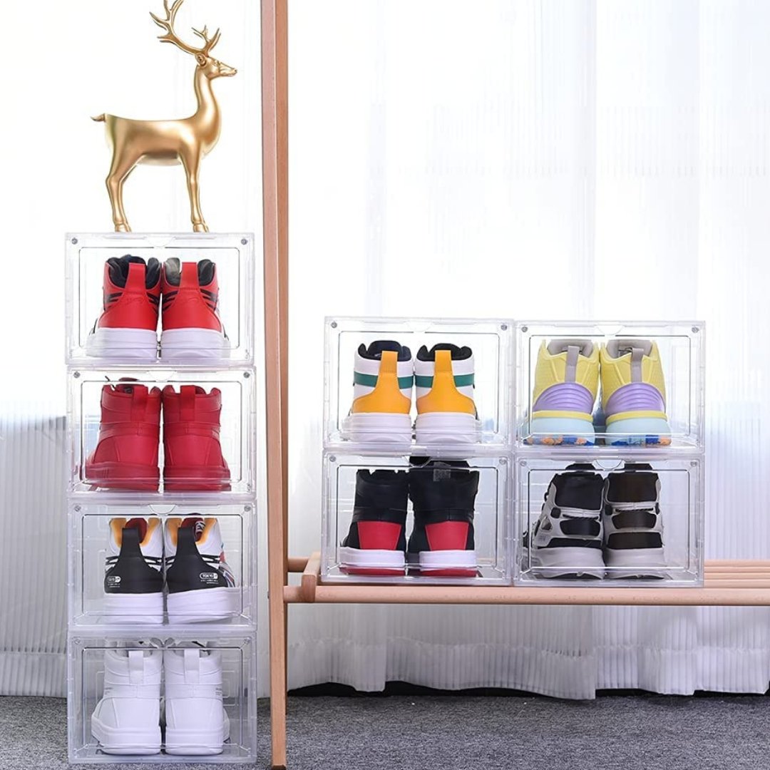 Stackable Shoe Crates for Organized Display Shoe Storage- #Royalkart#shoe crate