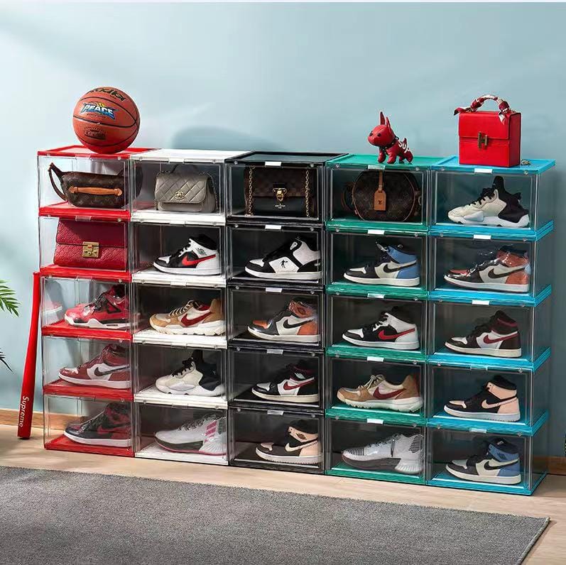 Drop Front Stackable Shoe Box Magnets Sneaker Crates 2021 Acrylic Wholesale  Shoe Case Custom Clear Transparent Sneaker Box - China Shoe Box and Clear  Shoe Box price | Made-in-China.com
