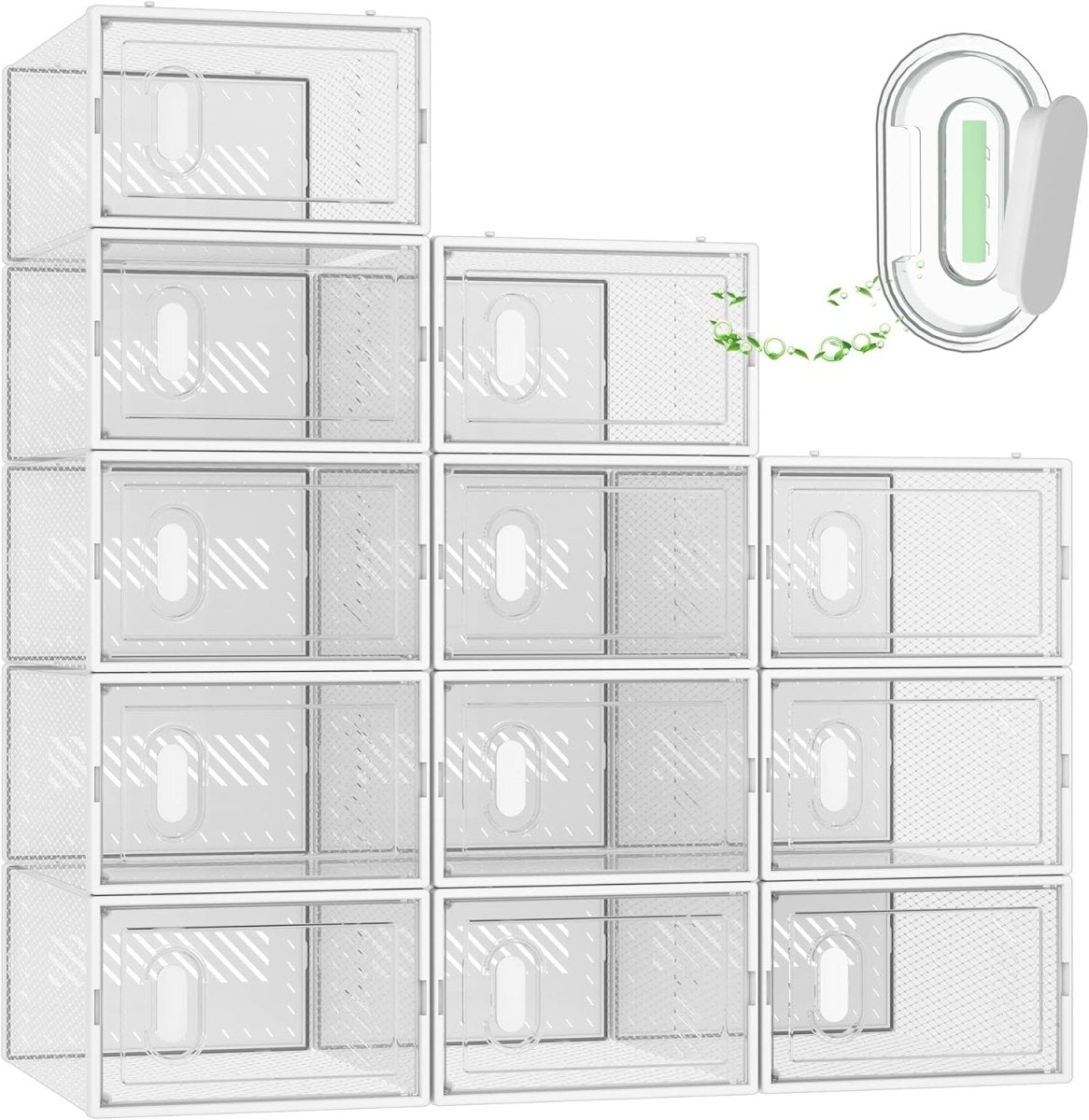 Shoe Crates for Sneakers| Shoe Organizer Containers with Lids- Transparent Shoe Organizers- #Royalkart#crates