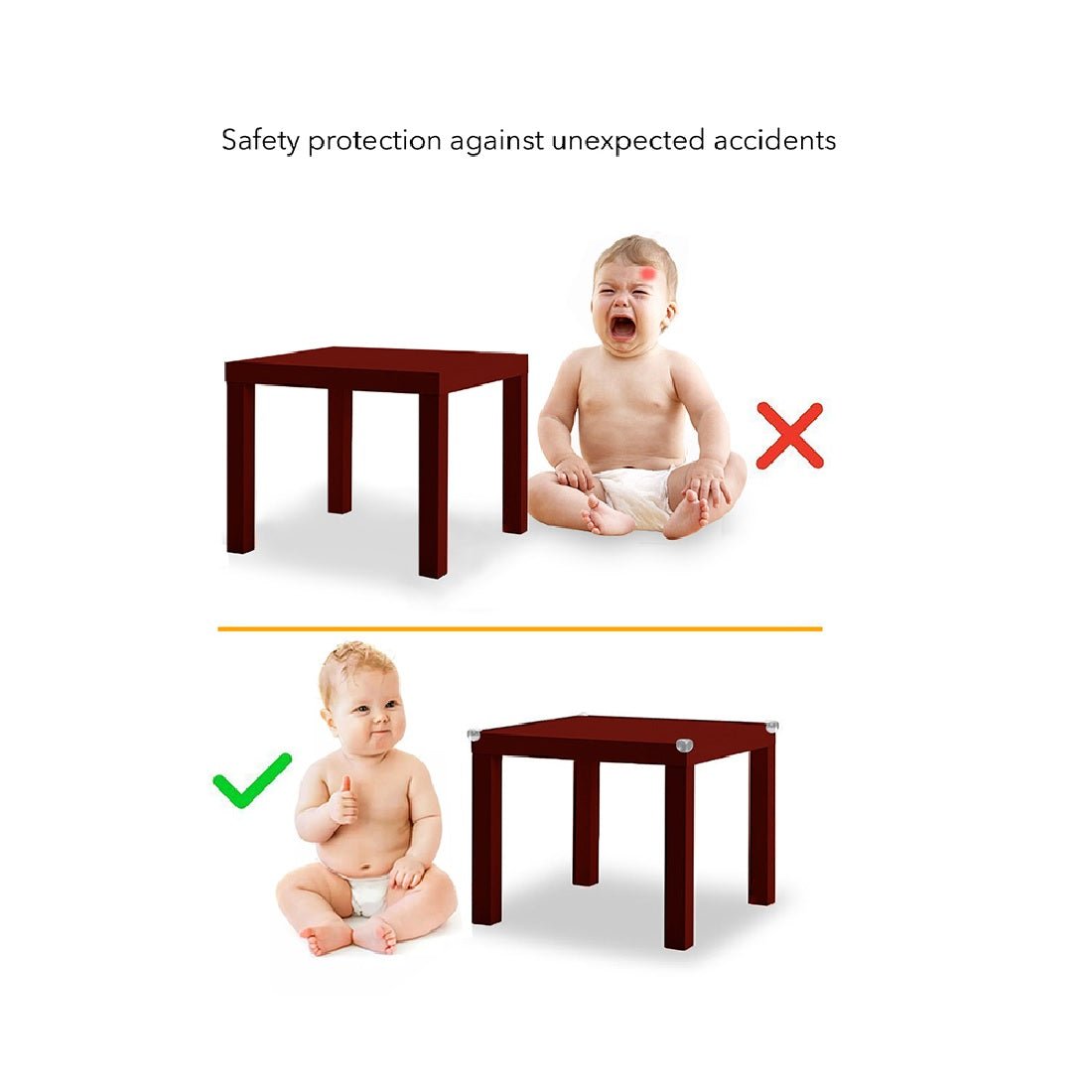 Silicone Baby Proofing Corner Protector, Baby Proofing Table Corner Guards, Keep Child Safe, Protectors for Furniture Against Sharp Corners Edge & Corner Guards- Royalkart - The Urban Store
