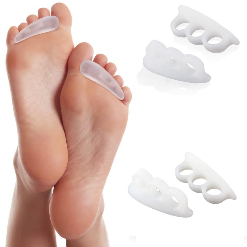 Silicone Gel Toe Separators | 2 Pair Hammer Toe Treatment Set Foot Supports- Royalkart - The Urban Store