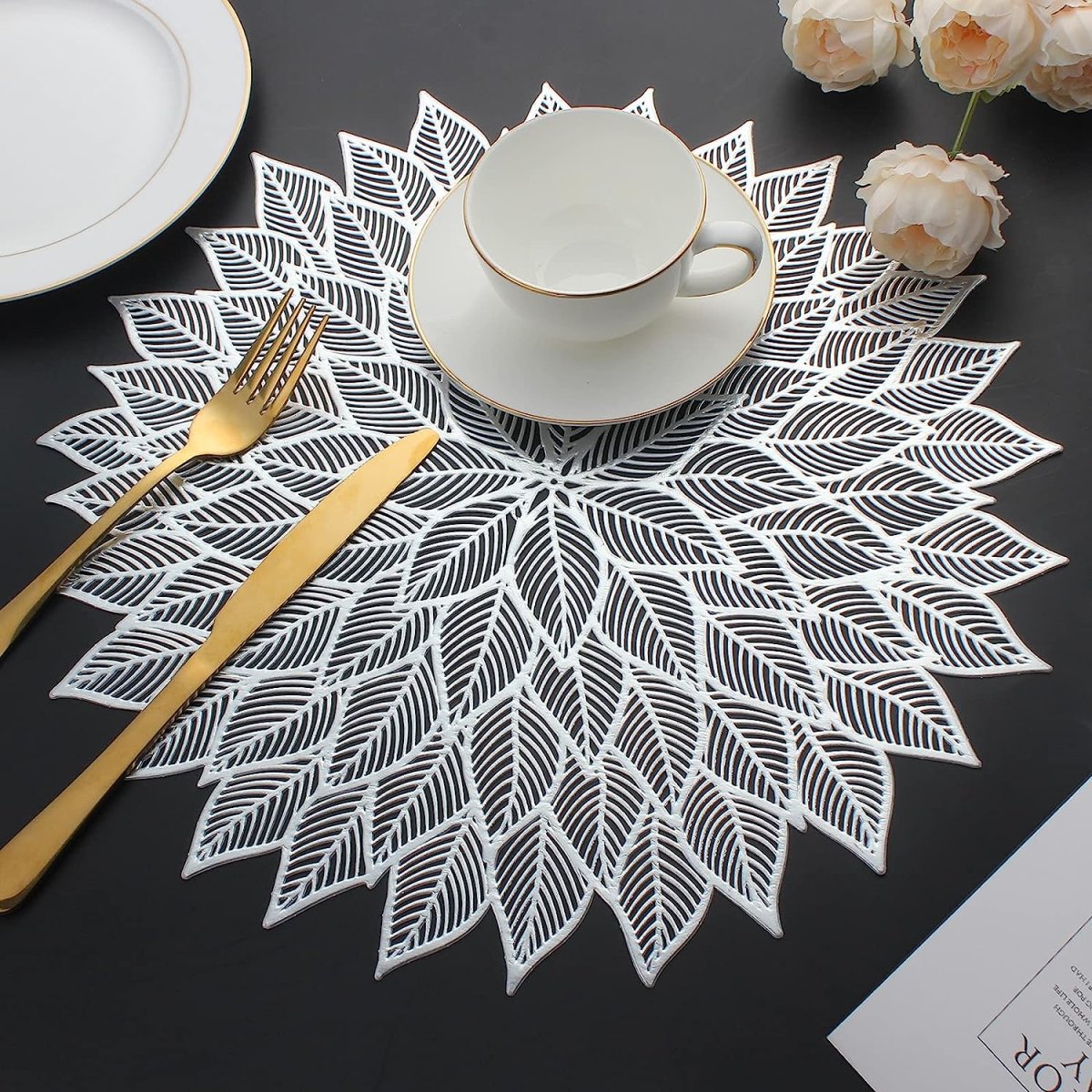 elegant placemats-quality table placemats-unique placemats for round tables-unique round placemats