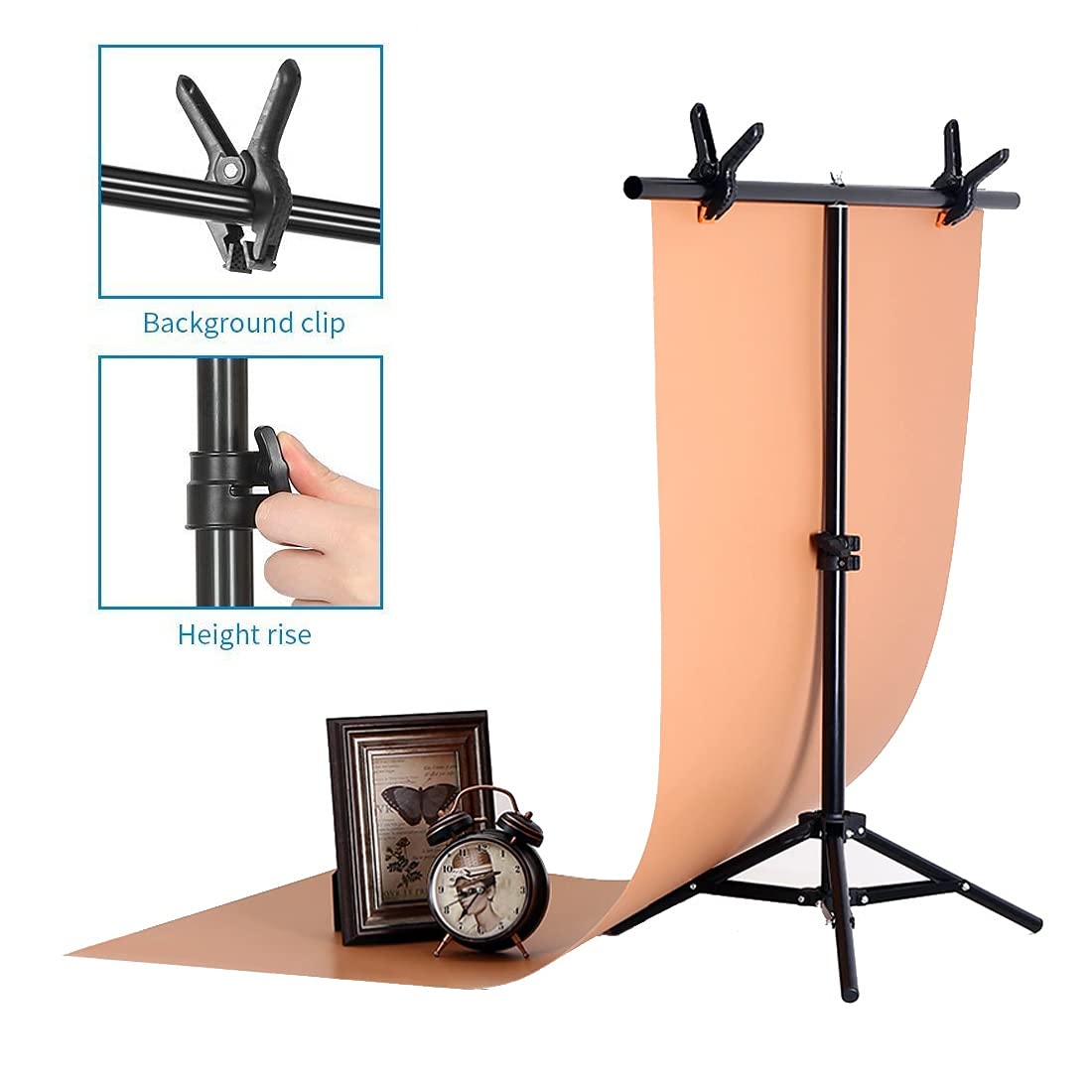 T-Shape Portable Background Backdrop Support Stand Photography Backdrop- #Royalkart#backdrop stand adjustable
