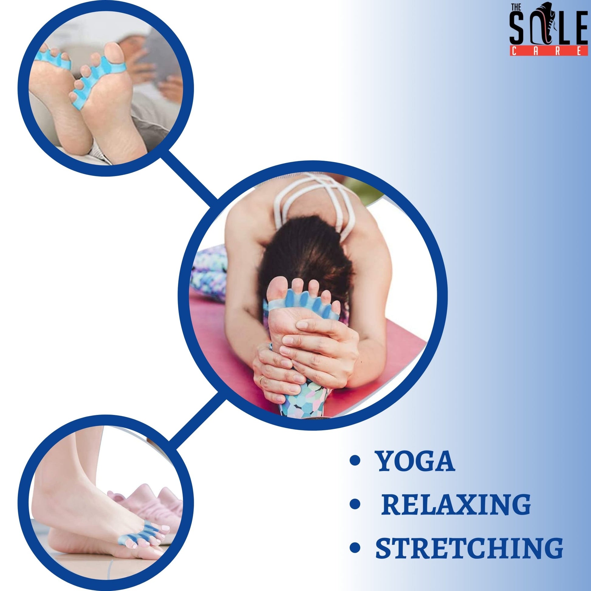 silicone toe seperator relaxing stretching