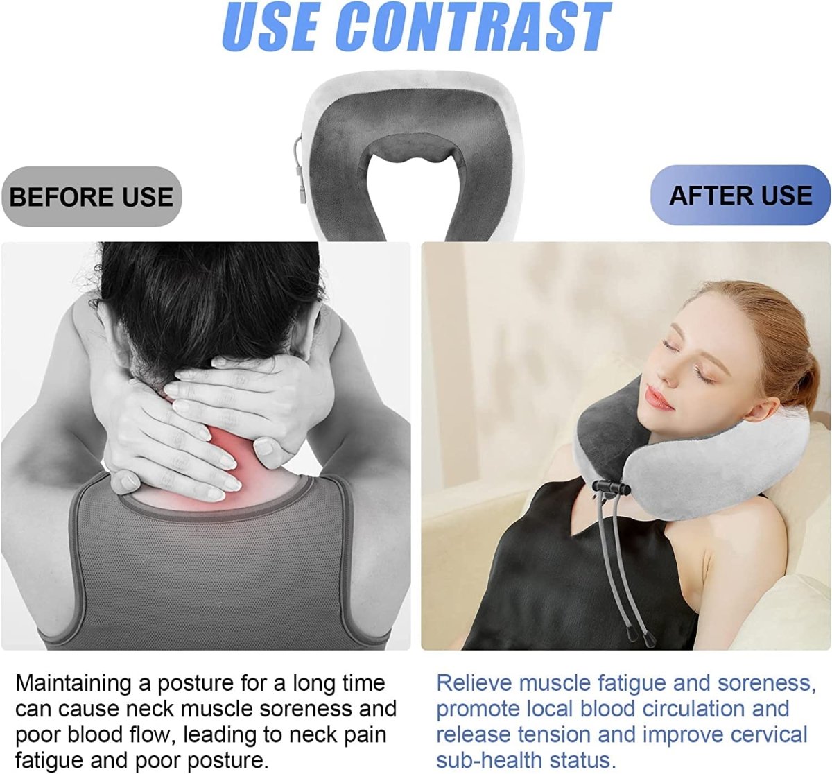 Uses of neck clearance pillow