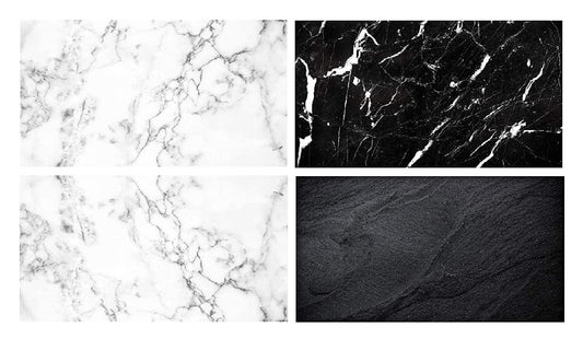 White Marble & Black Marble Photography Backdrop Pack 2 Photography Backdrop- #Royalkart#bricks backdrop