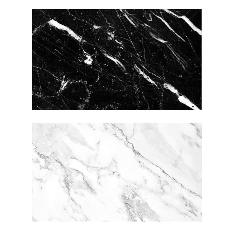White Marble + Black Marble Print Photography Backdrop Photography Backdrop- Royalkart - The Urban Store